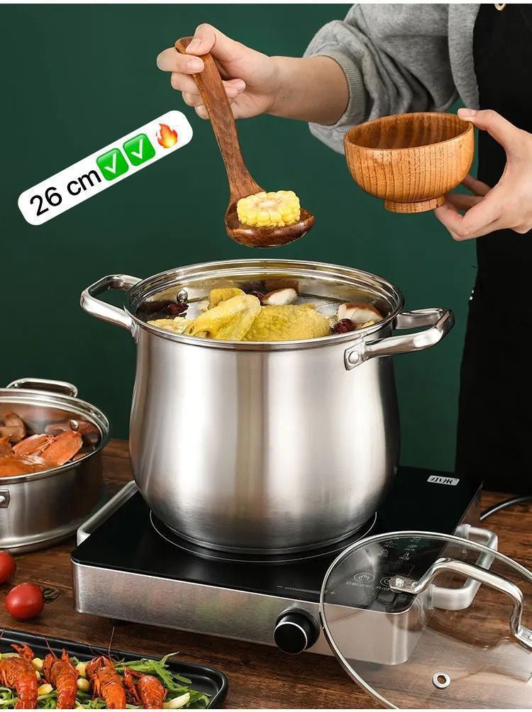 Couscousier en inox couverte en verre