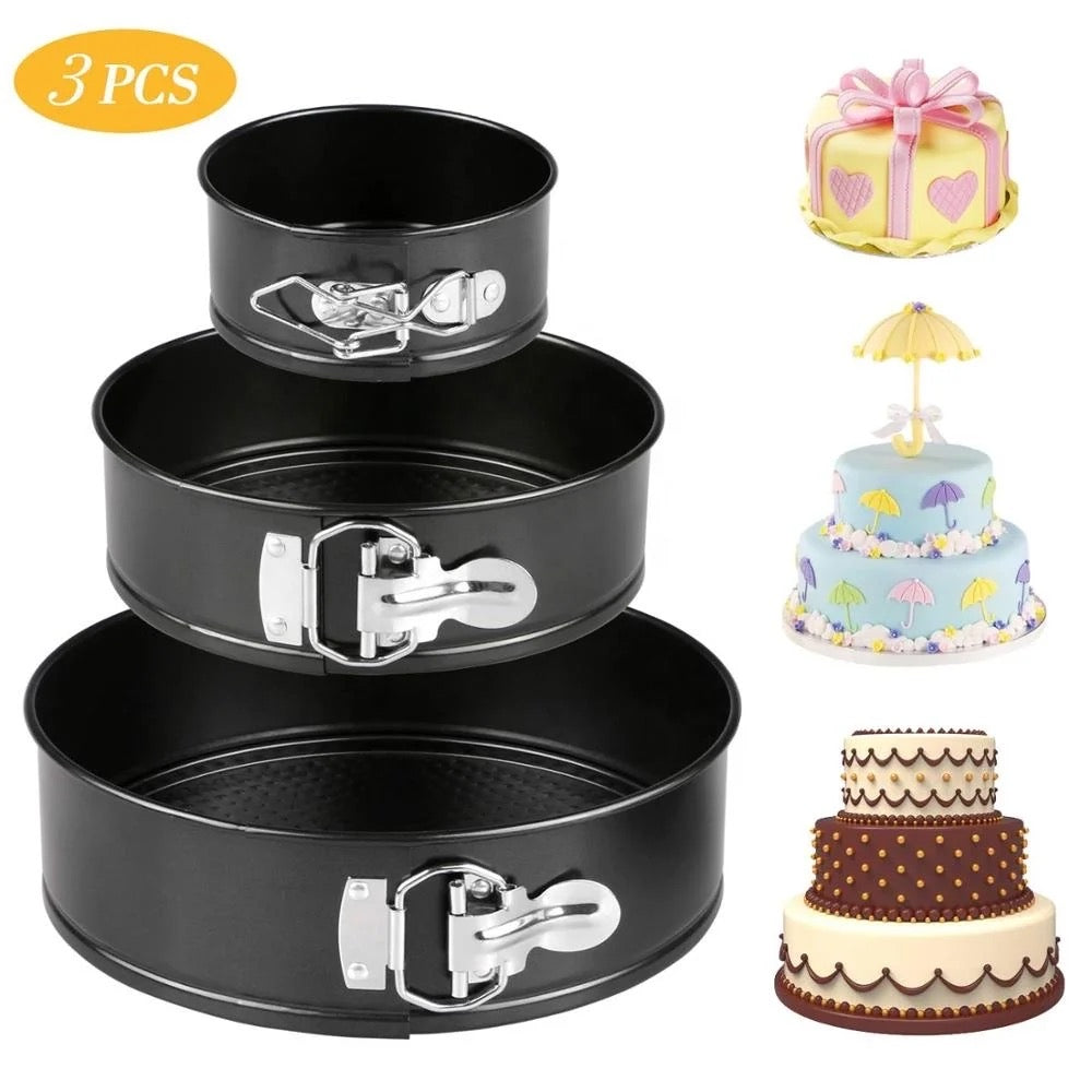 Moule à gâteau 3 pièces rond
