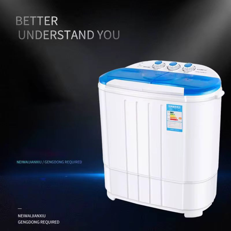 Mini machine à laver 2 compartiment 4,5L x2