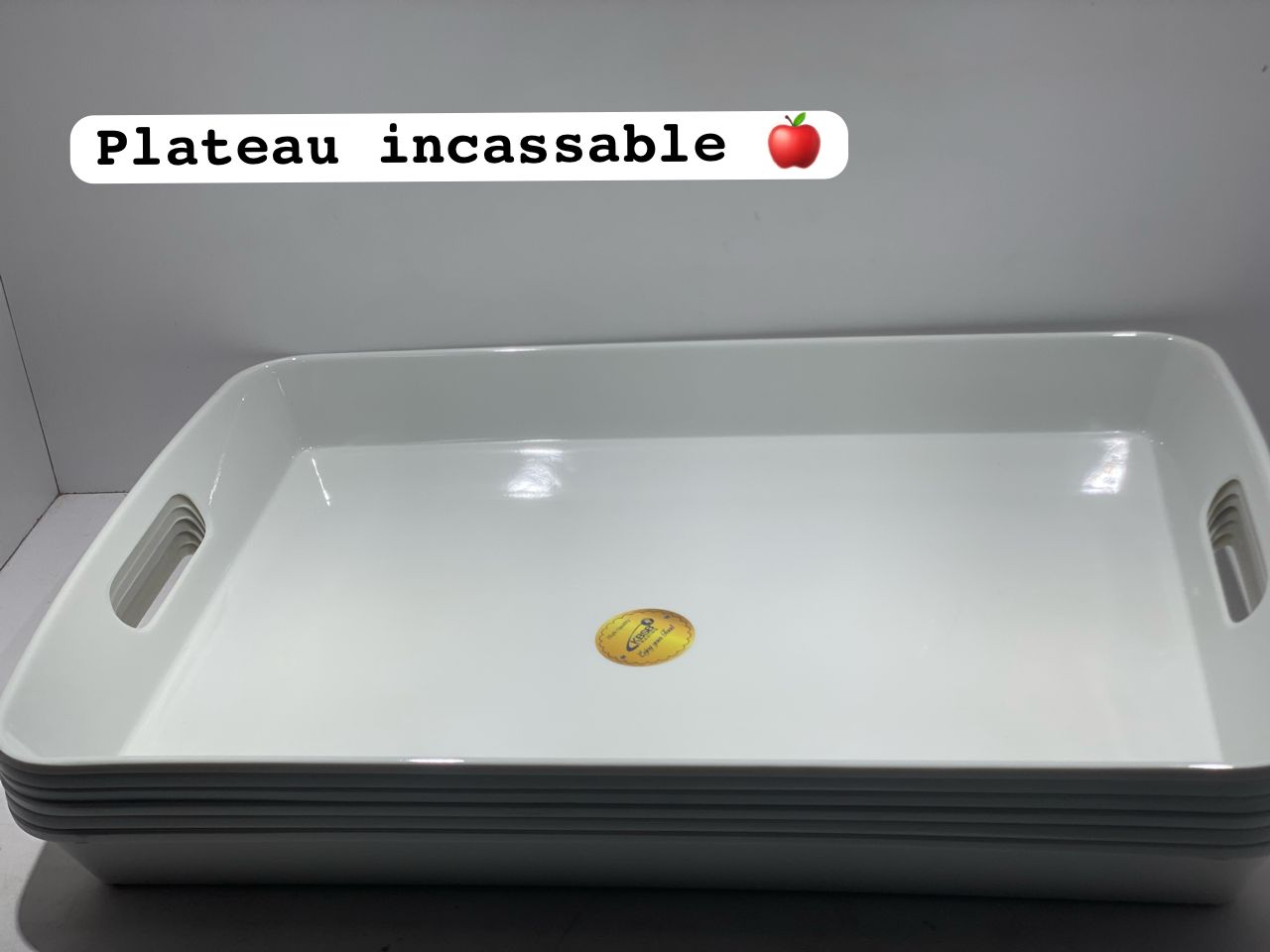 Plateau mélanine incassable