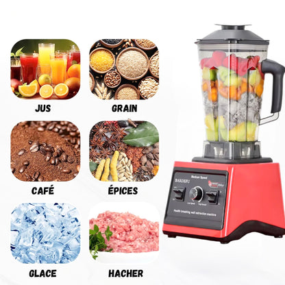 Mixer jus de fruit multifonctions 8 en 1 rouge