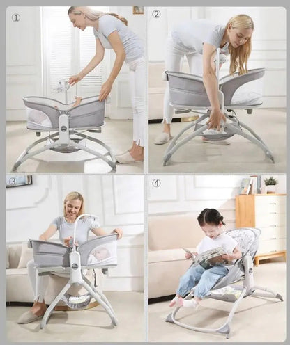 Balançoire berceau pour Bébé 6-en-1 lit à Bascule lit pour enfant