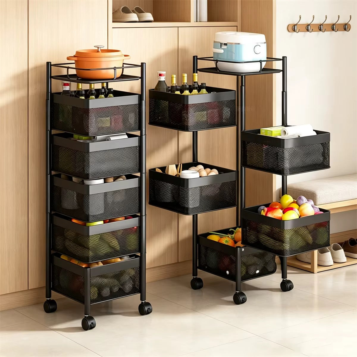 Chariot de Rangement 6 Paniers – Multifonction & Pratique