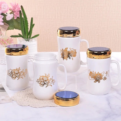 Mug tasse avec couverte en miroir