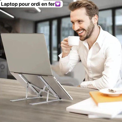 Support ordinateur rétractable en fer