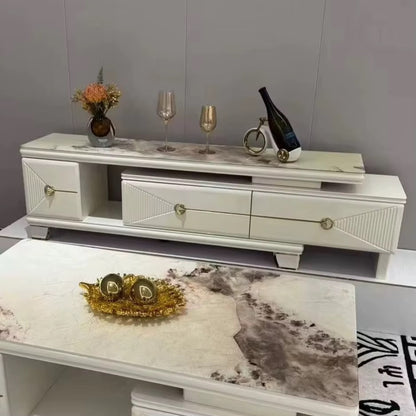 ✨ Titre : Ensemble Meuble TV & Table Basse Moderne