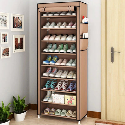 Rangement chaussure 9 étagères avec housse