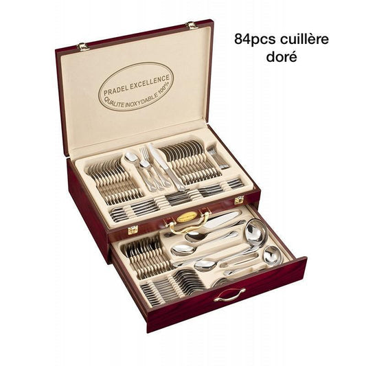 Ensemble de 84 pièces doré