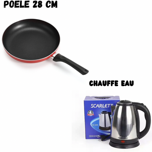 Poêle 28 cm plus bouilloire 2 litres