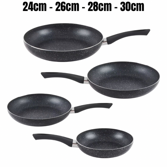 Ensemble 4 poêles anti adhésive (24cm-26cm-28cm-30cm)