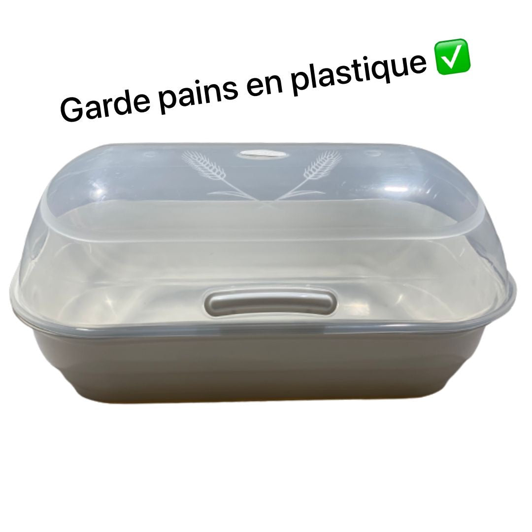 Garde pain en plastique