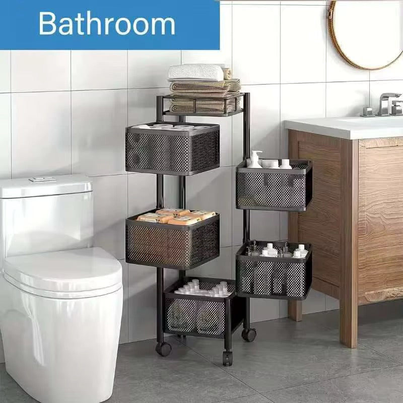 Chariot de Rangement 6 Paniers – Multifonction & Pratique