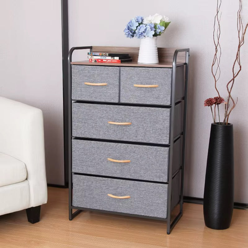 Commode de rangement 5 tiroirs – Élégante & Pratique