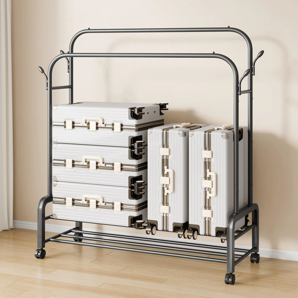 Penderie de Rangement Multifonction – Vêtements & Chaussures 68 kg