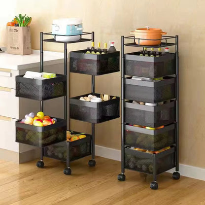 Chariot de Rangement 6 Paniers – Multifonction & Pratique