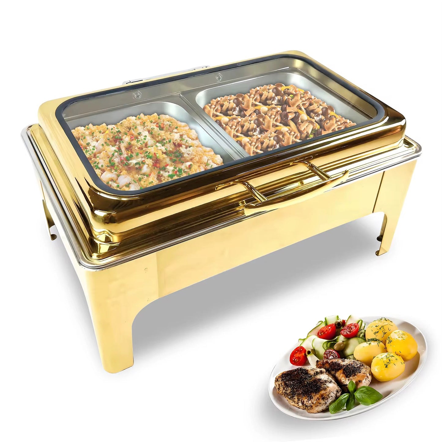 Chafing disk dorée ( grand modèle)