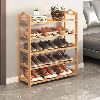 Étagère de rangement en bois 5 niveaux 66x23x80cm