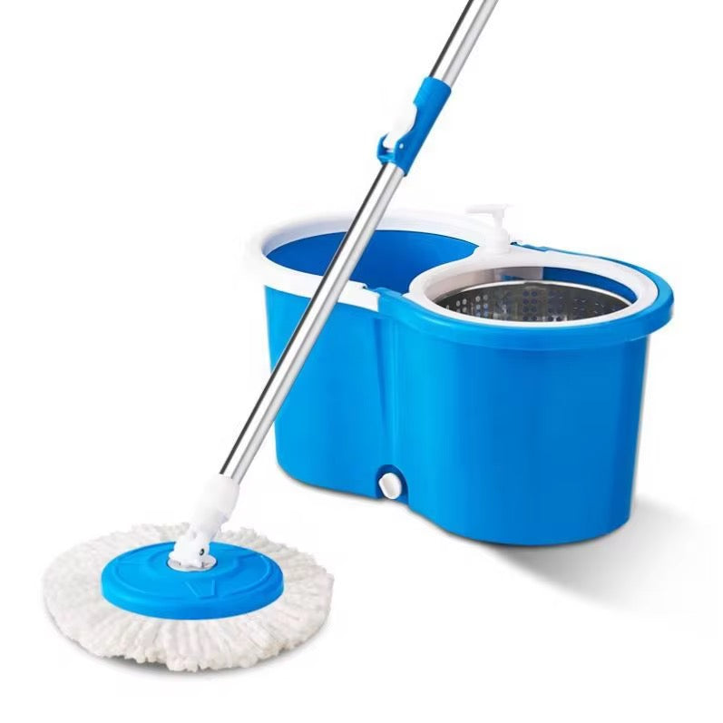 Seau essoreuse avec balais intérieur inox