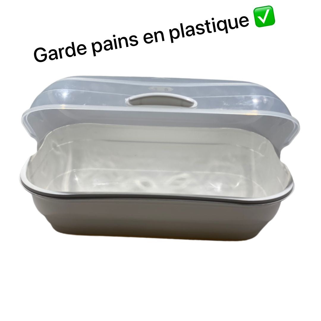 Garde pain en plastique