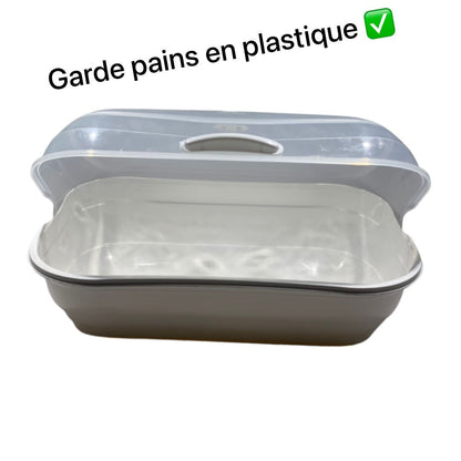 Garde pain en plastique