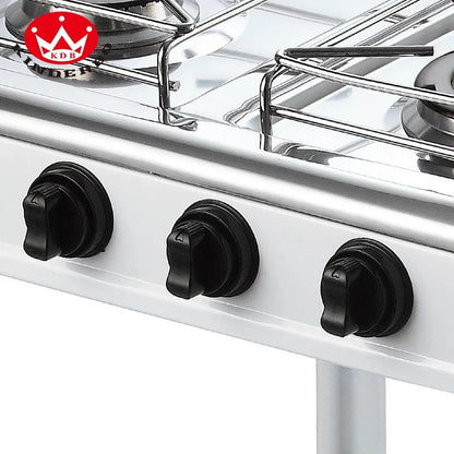 CUISINIÈRE A GAZ 4 FEUX AVEC ÉTAGÈRE DE RANGEMENT