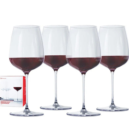 Lot de 6 tasse en verre, H : 20,5 cm/ Lal 569
