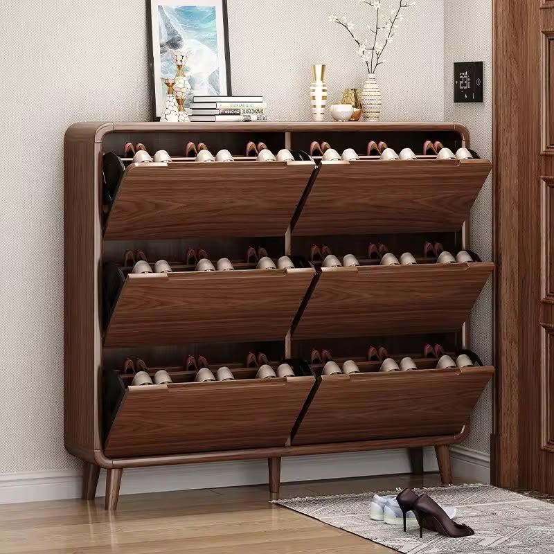 Meuble à Chaussures Élégant 6 Compartiments – Rangement Grande Capacité