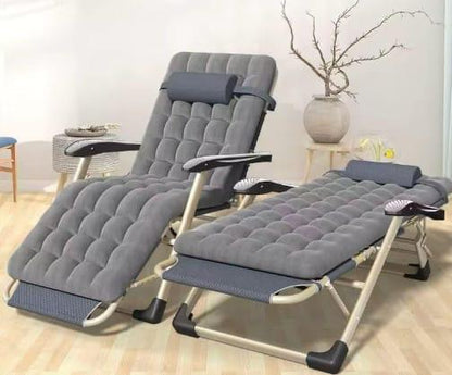 Chaise Pliante Inclinable avec Coussin