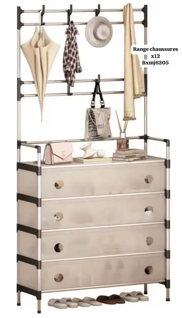 Rangement chaussure avec Porte-Manteaux