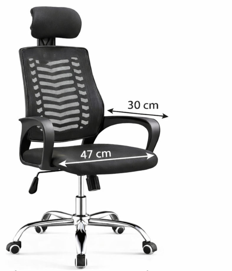 Chaise de bureau confortable avec dossier en maille