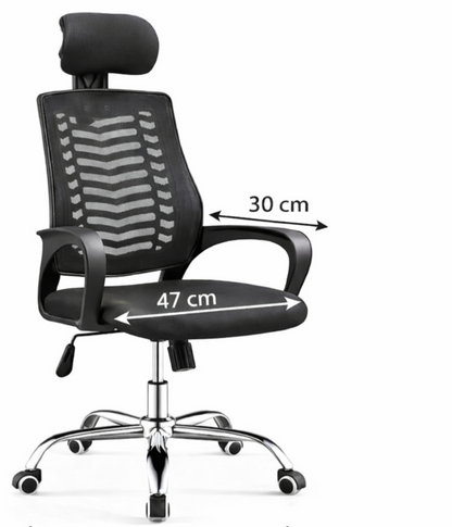 Chaise de bureau confortable avec dossier en maille