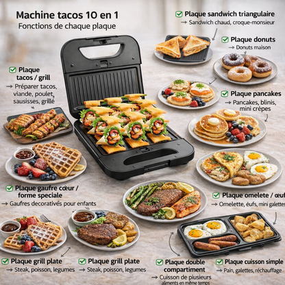 Machine tacos 10 en 1