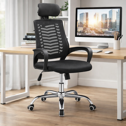 Chaise de bureau confortable avec dossier en maille