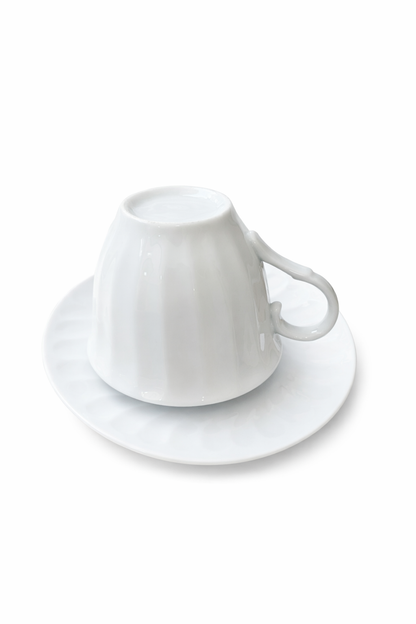 Ensemble tasse avec sous-tasse petit déjeuner,6 pièce