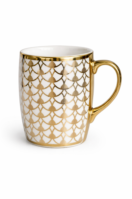 Tasse Porcelaine motif doré