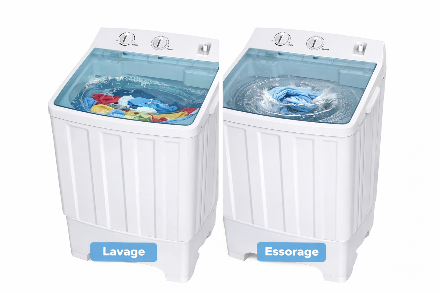 Machine à laver semi-automatique 13 KG – Double cuve