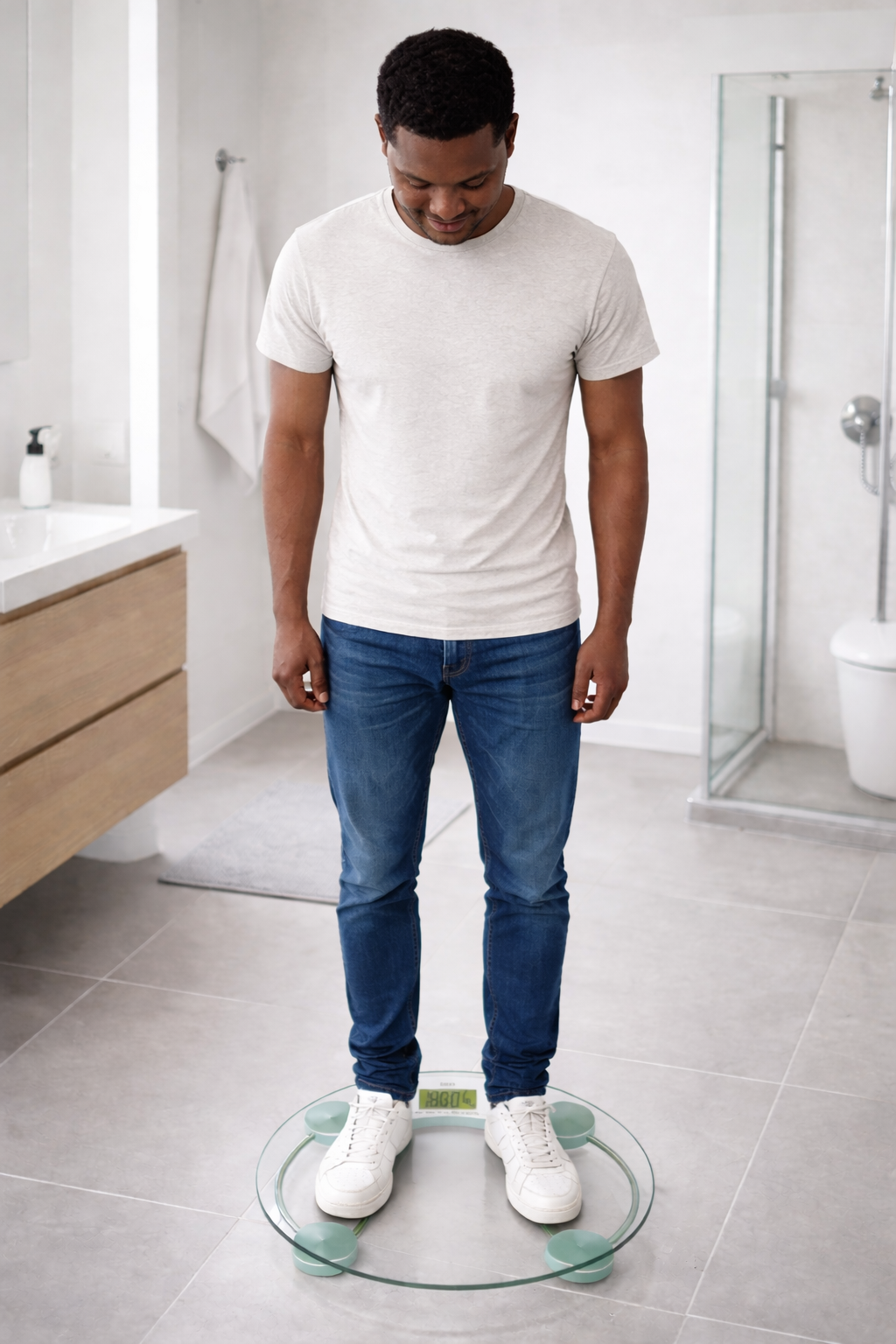 Balance Pèse-Personne Digital Premium en Verre Trempé