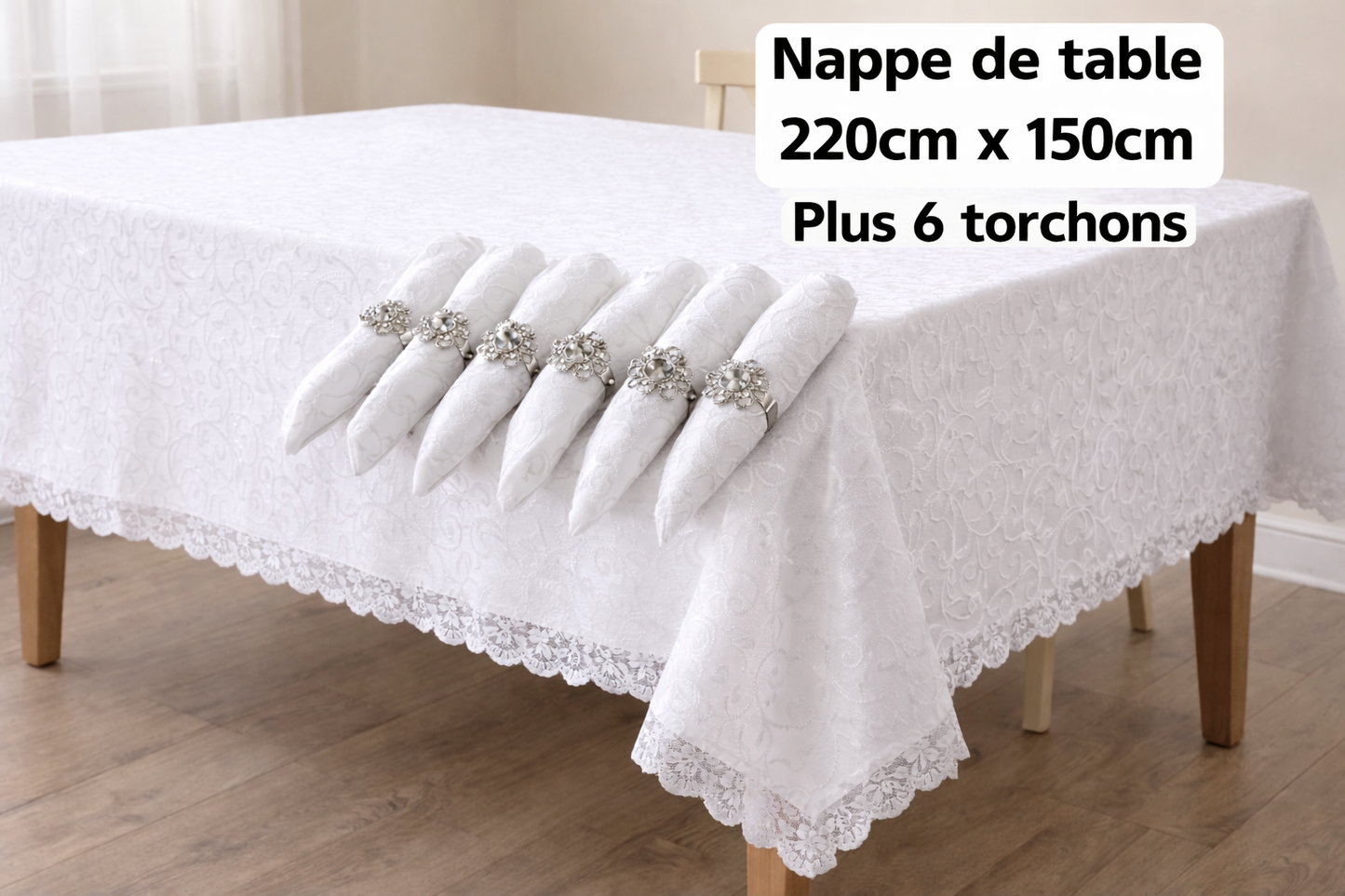 Nappe de table plus 6 torchons