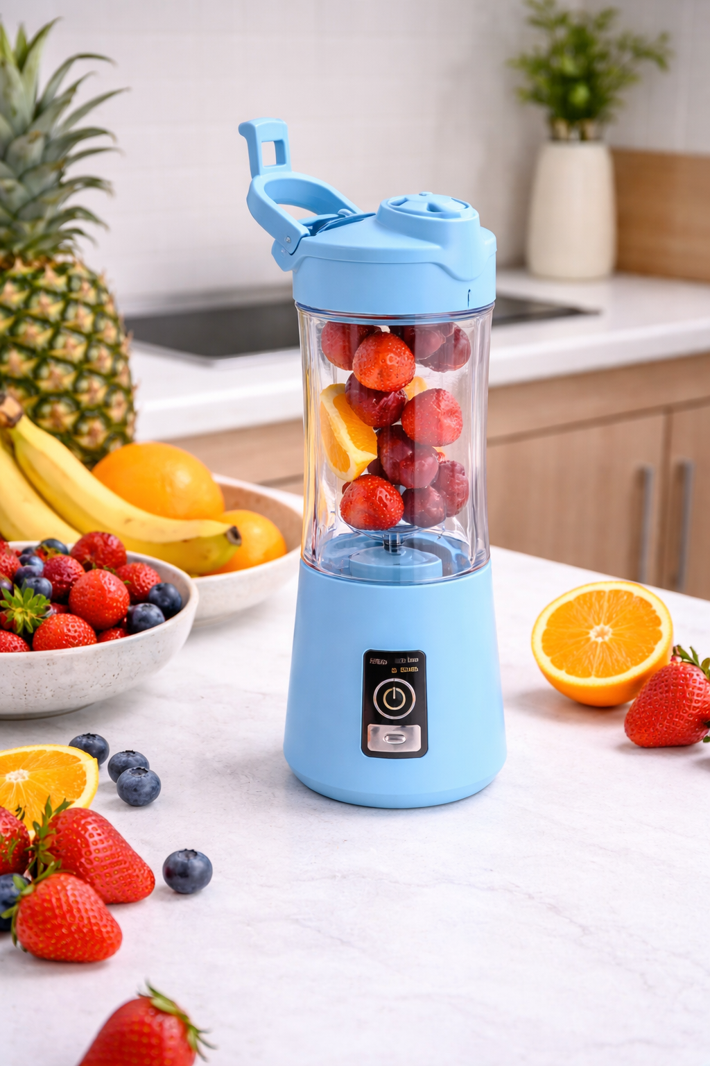 Mixeur portable jus de fruit.
