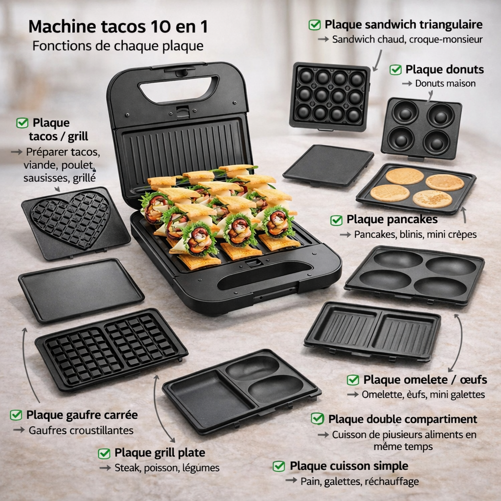 Machine tacos 10 en 1