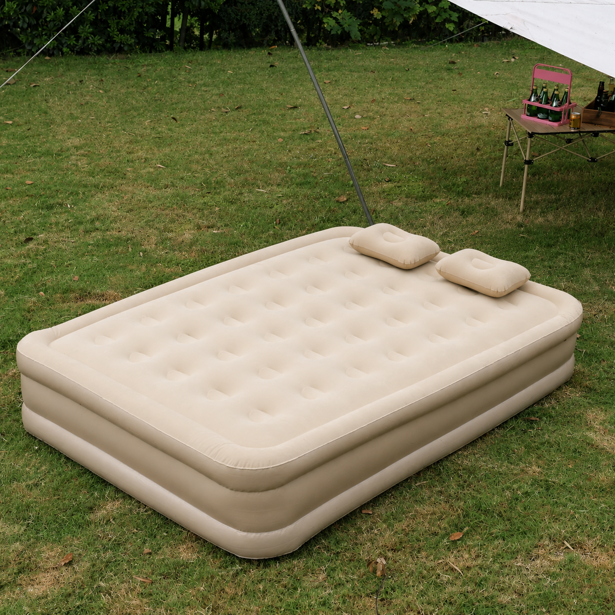 Matelas gonflable 2 places avec pompe intégrée