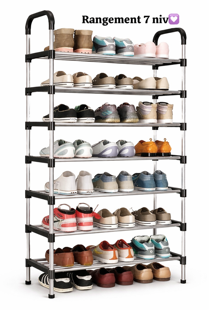 Rangement chaussures 7 niveaux