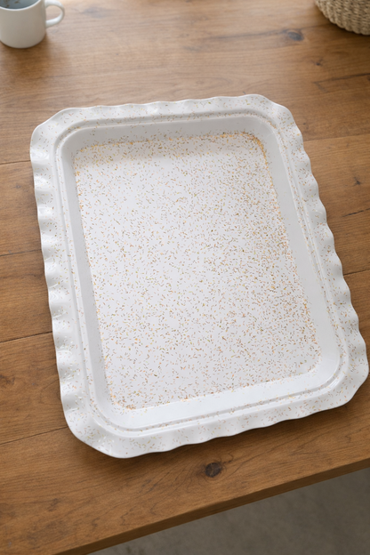 Plateau mélanine incassable grand 48 x 33,5cm