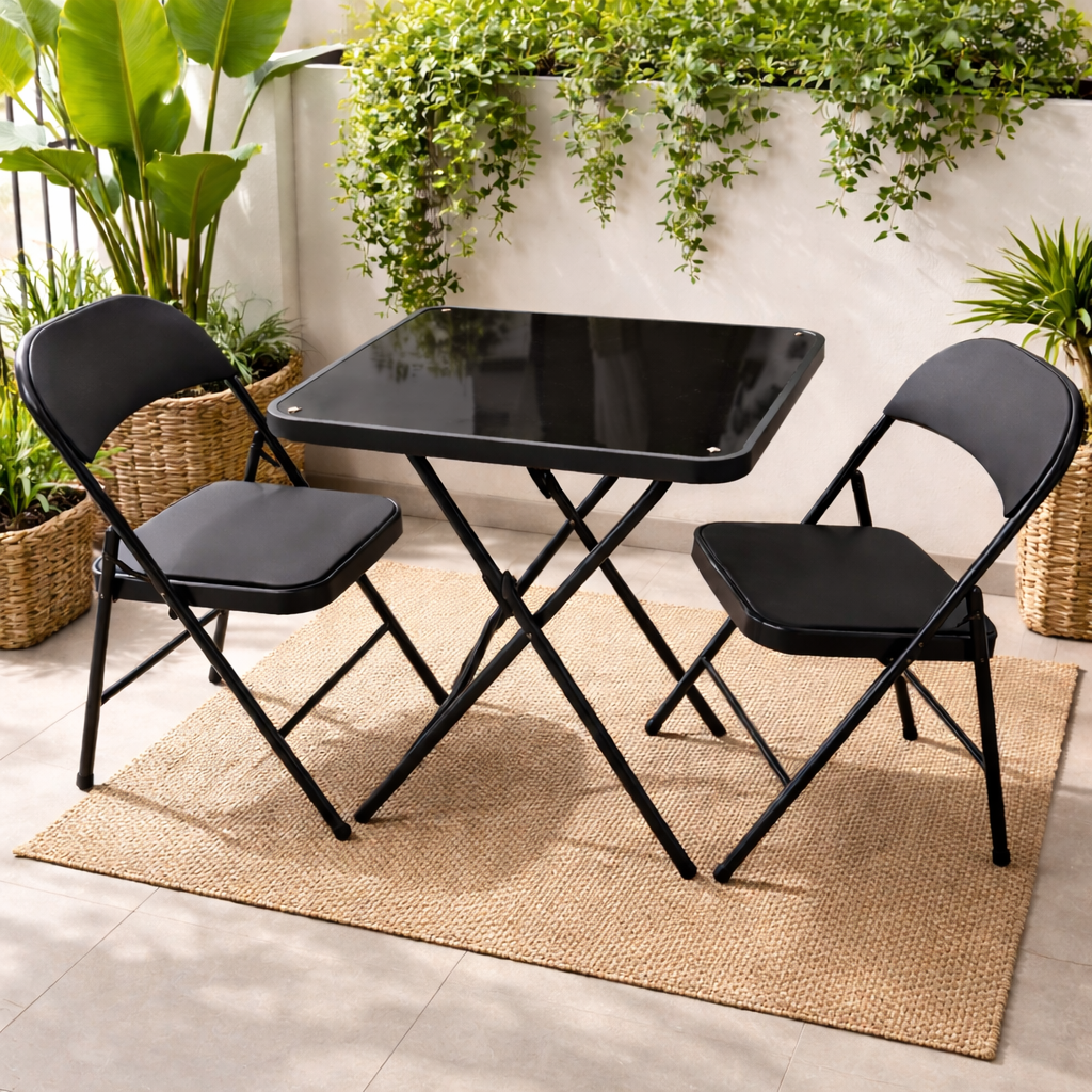 Table Pliante + 2 Chaises