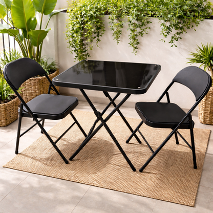 Table Pliante + 2 Chaises