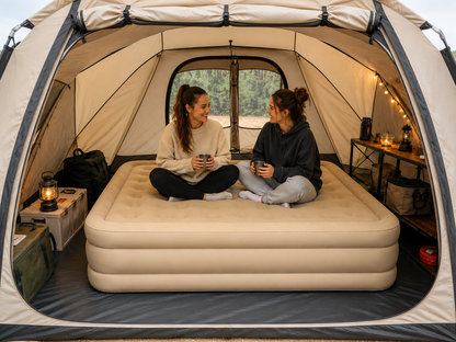 Matelas gonflable 2 places avec pompe intégrée