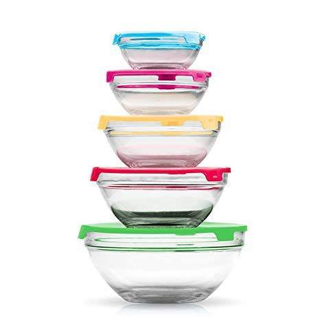 Set de 5 mini bols en verre